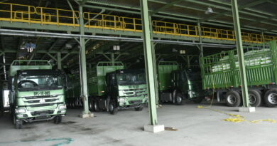 DSC 1896, Some of Dangote Fertilizer Trucks Being  Loaded with Products at the Loading Bay  of the Plant, During the Dangote  Fertilizer Plant  Projects, Trucks Out of Dangote Fertilizer Products  to Market, Lekki Lagos on Friday 11th  June 2021