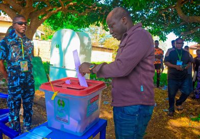 OndoDecides24: Rep Ife Ehindero Votes In Oyin Akoko