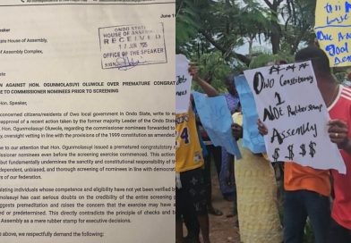 Owo Youths Demand Hon Ogunmolasuyi’s Recusal From Commissioners Screening