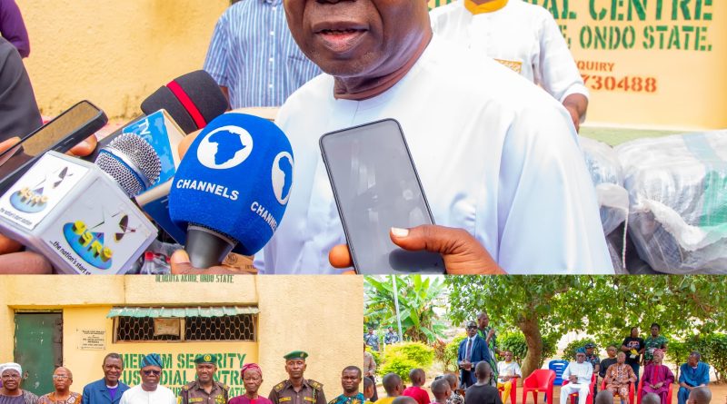 Adelami Takes Message of Hope, Skills Acquisition to Akure Correctional Centres
